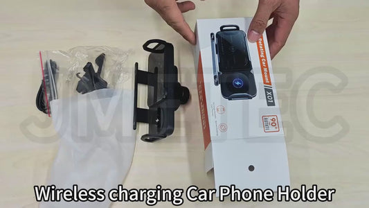 Soporte Celular Ajuste Y Giro Automatico Con Carga Inalambrica