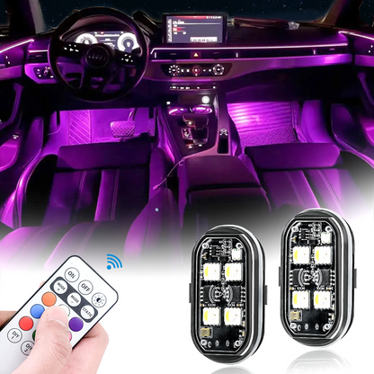 Luces RGB x 4 Con Control Remoto