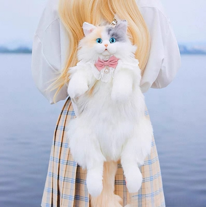 Mochila Con Forma de Gato 100% Realista 60cm + Accesorios de Regalo