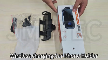 Soporte Celular Ajuste Y Giro Automatico Con Carga Inalambrica